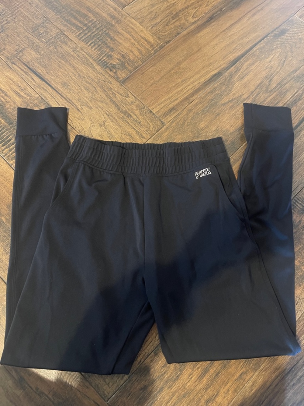 PINK Victoria's Secret Black Track Joggers